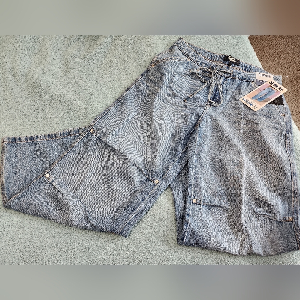Rewash Light Blue Wide Leg Flare Jeans